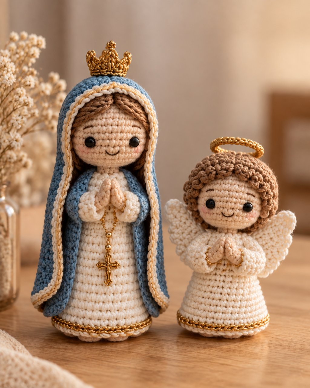 Amigurumi religioso de crochê